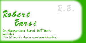 robert barsi business card